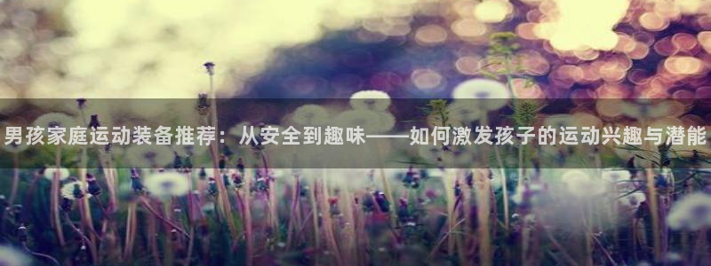 fb体育集团:男孩家庭运动装备推荐:从安全到趣味——如何激发